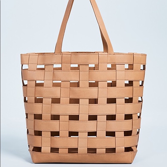 Madewell Handbags - Madewell Basketweave Woven Tote Bag Transport
